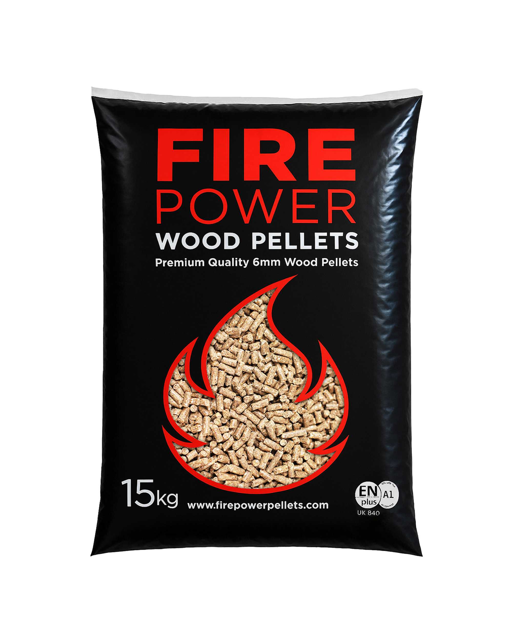 Firepower Wood Pellets - 1 Bag (15 kg)