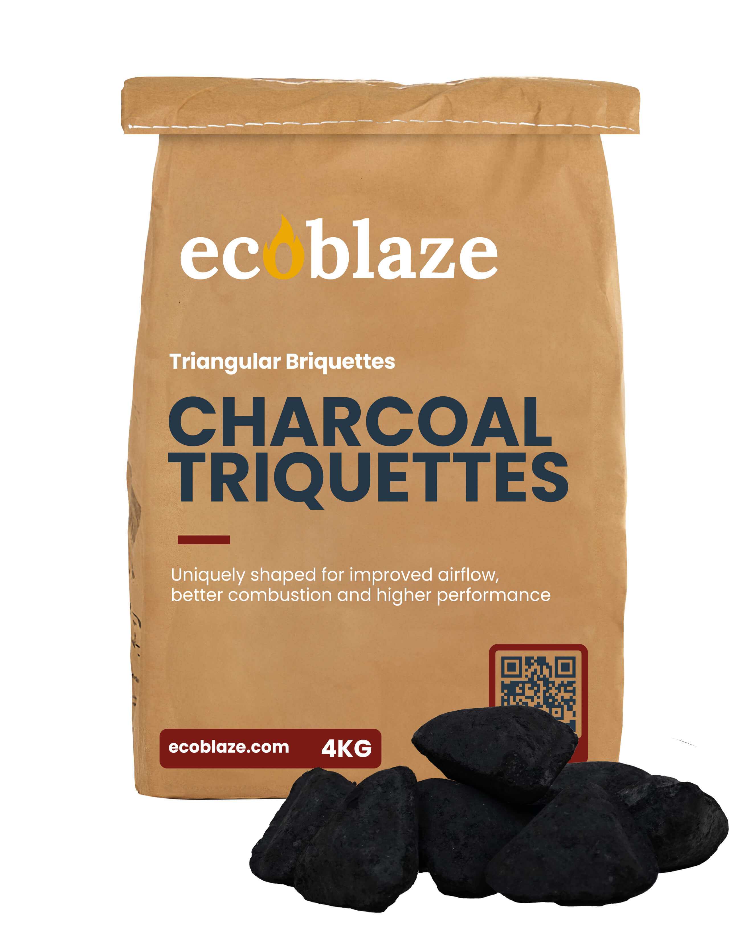Ecoblaze Triquettes Charcoal - 1 Bag